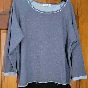 Women's Size 18/20 Cato Woman Long Sleeve and Jewels Sweatshirt